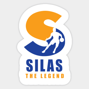 Silas Custom Player Basketball Your Name The Legend Sticker